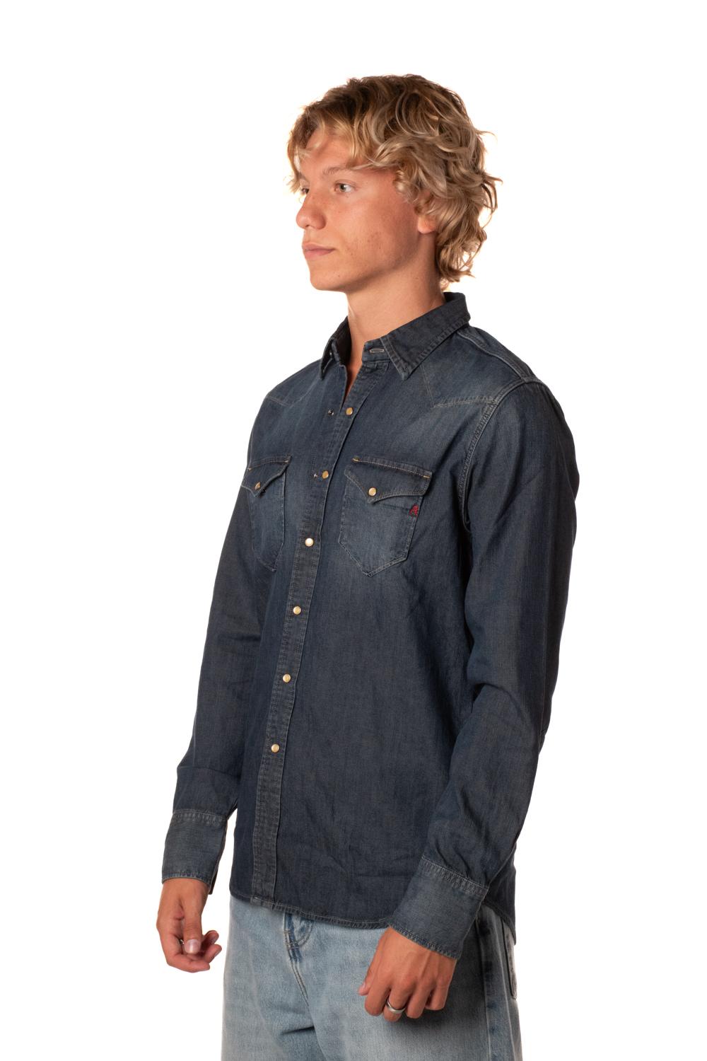 Camicia Denim Uomo M4981.26C 70ABLU REPLAY