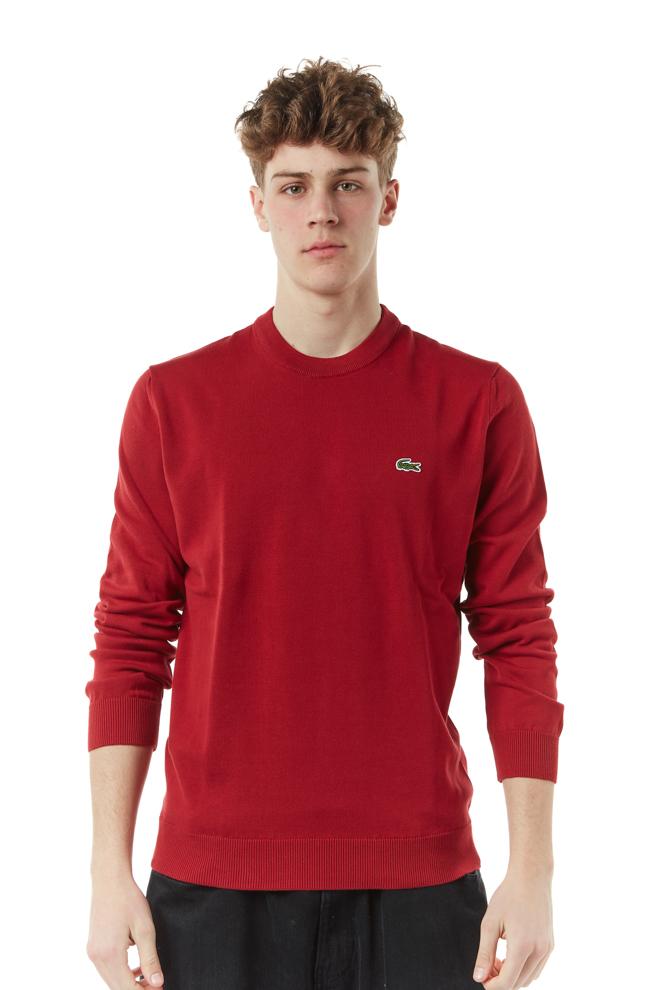 maglione logo uomo rosso 