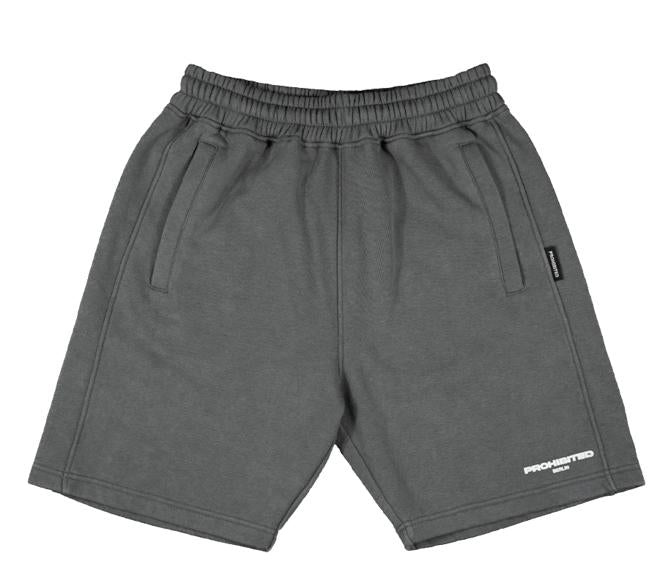 bermuda logo uomo grigio SWEATSHORTSGRIGIO PROHIBITED