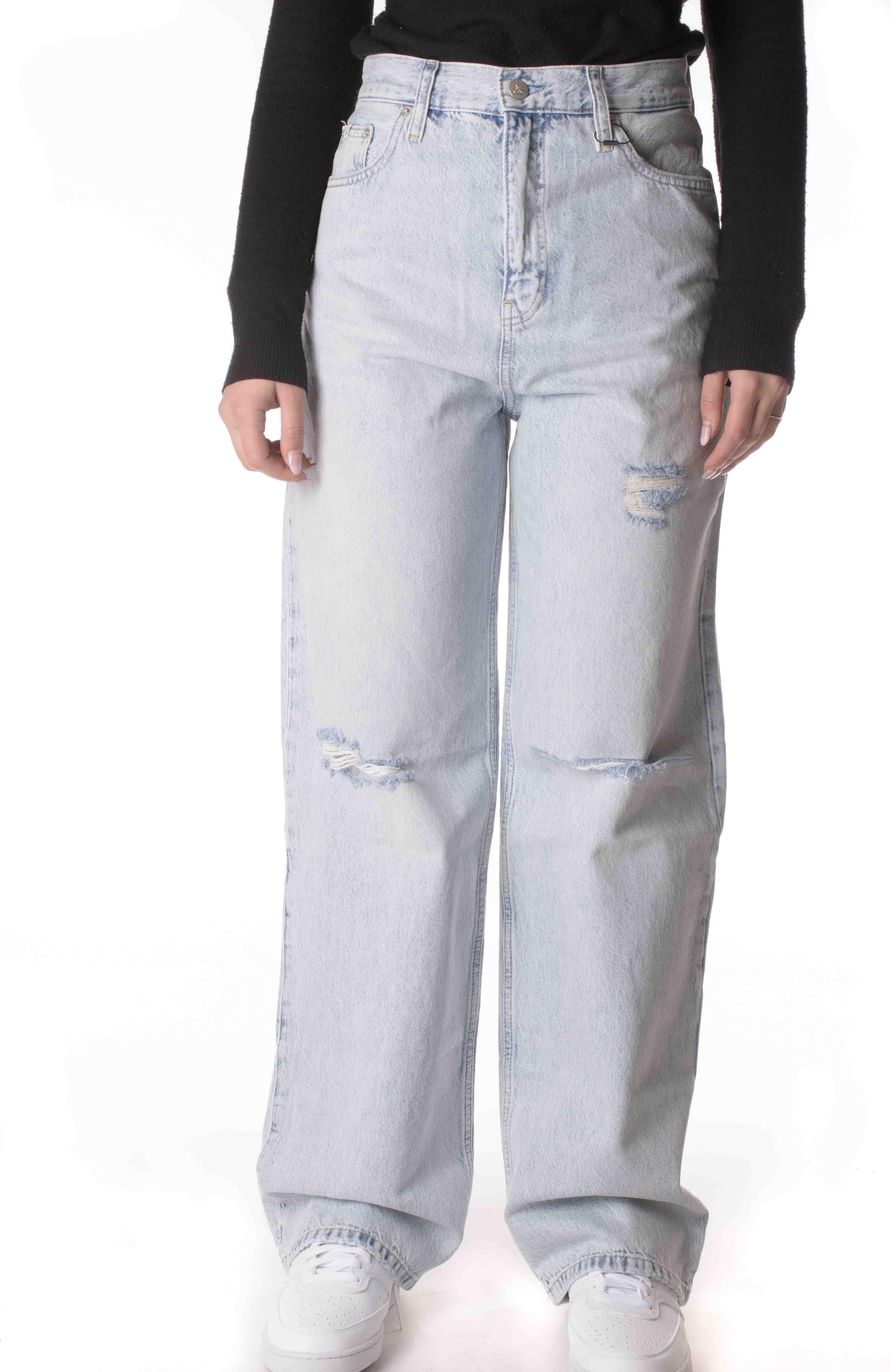 Calvin Klein Jreans High Rise Relaxed Donna J200183CELESTE CALVIN KLEIN