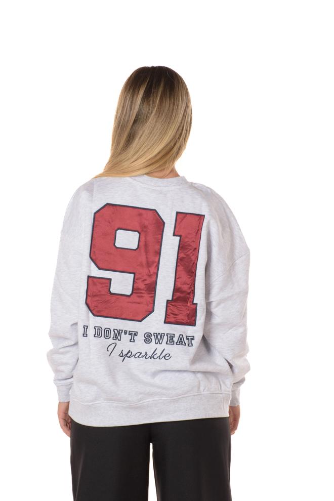 Felpa Rillo Donna 15356047GRIGIO ONLY