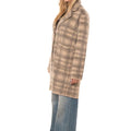 Cappotto Check Donna 