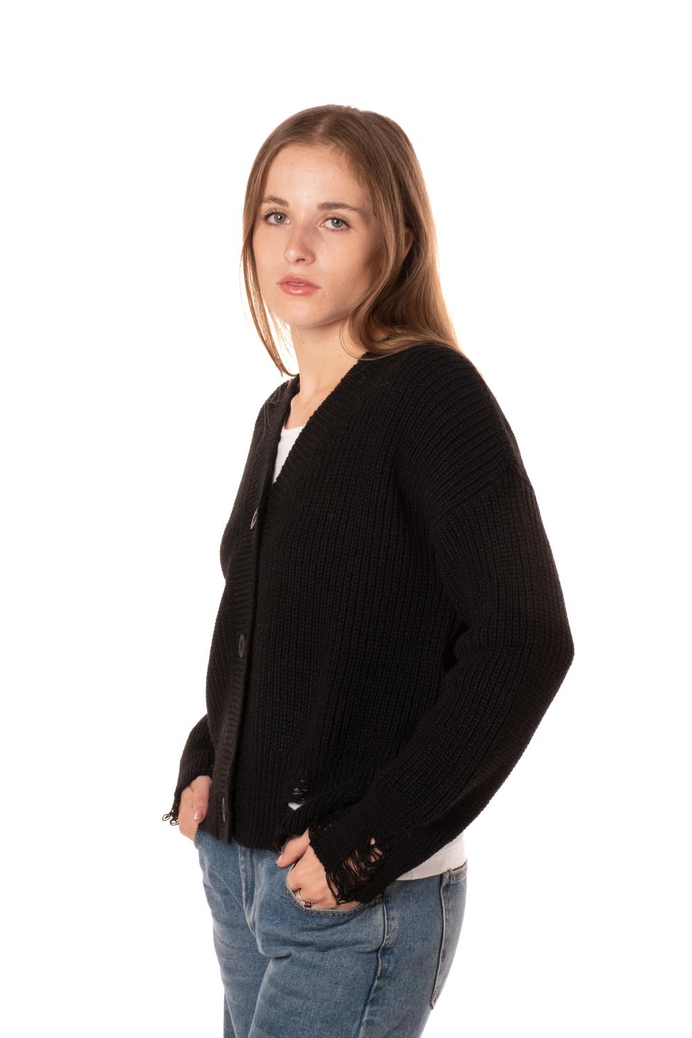 Cardigan Break Donna MNC-M059NERO HAVEONE