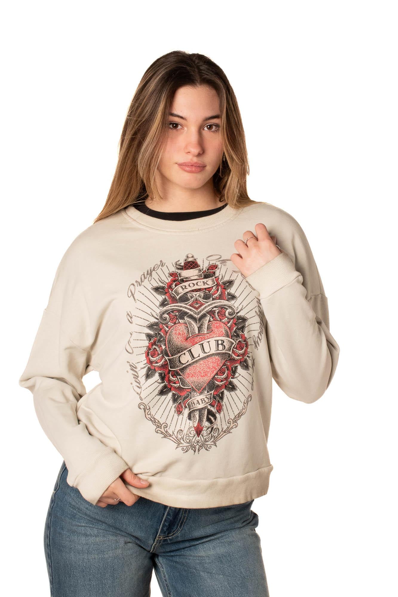 Felpa Graphic Donna 