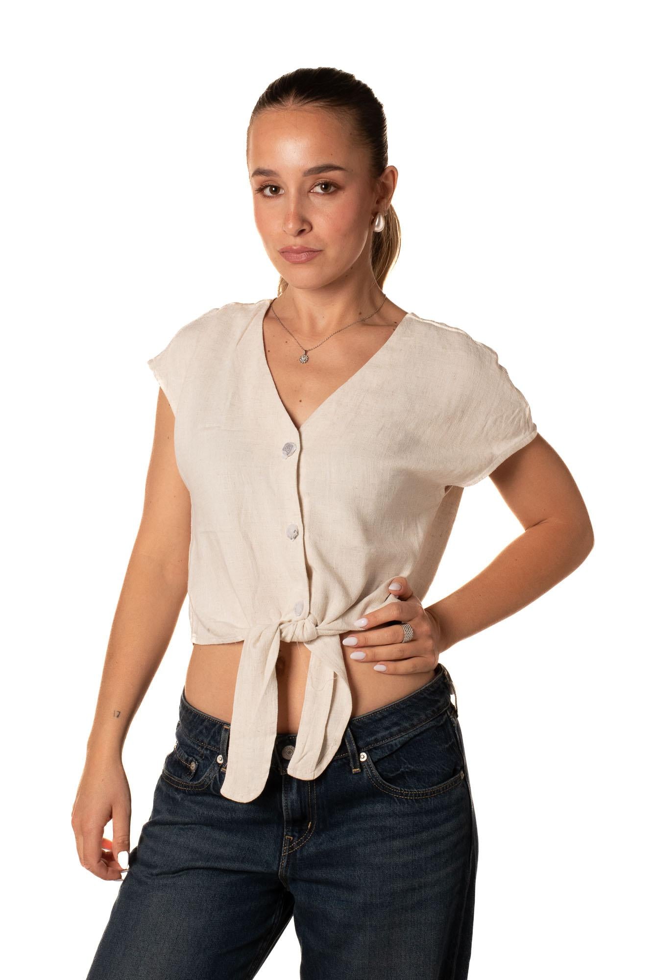 Top Bottoni Donna 