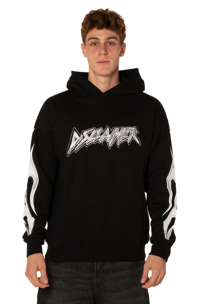 Felpa Flame Uomo 55139NERO DISCLAIMER