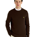 Maglione Misto Lana Uomo Marrone 
