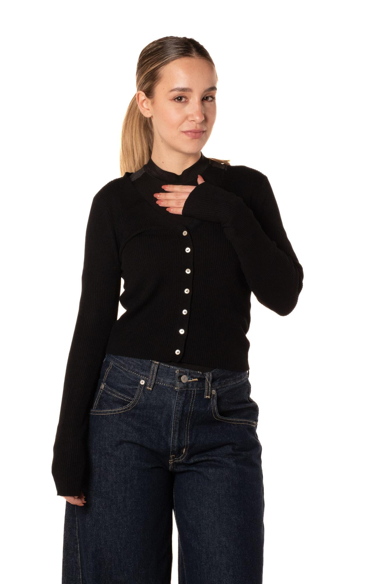 Cardigan V Neck Donna 