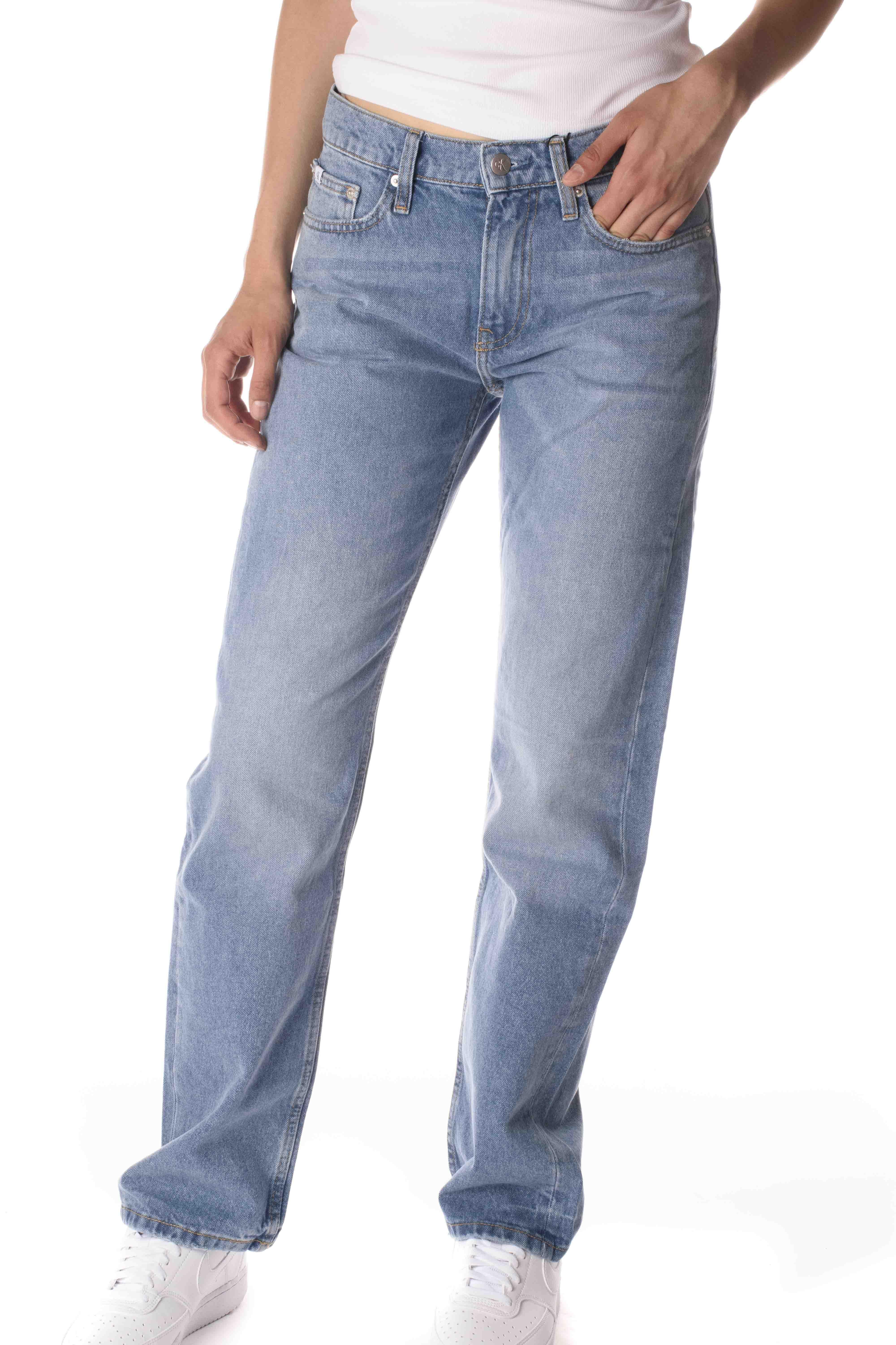 Calvin Klein Jeans Vita Bassa Donna J202221CELESTE CALVIN KLEIN