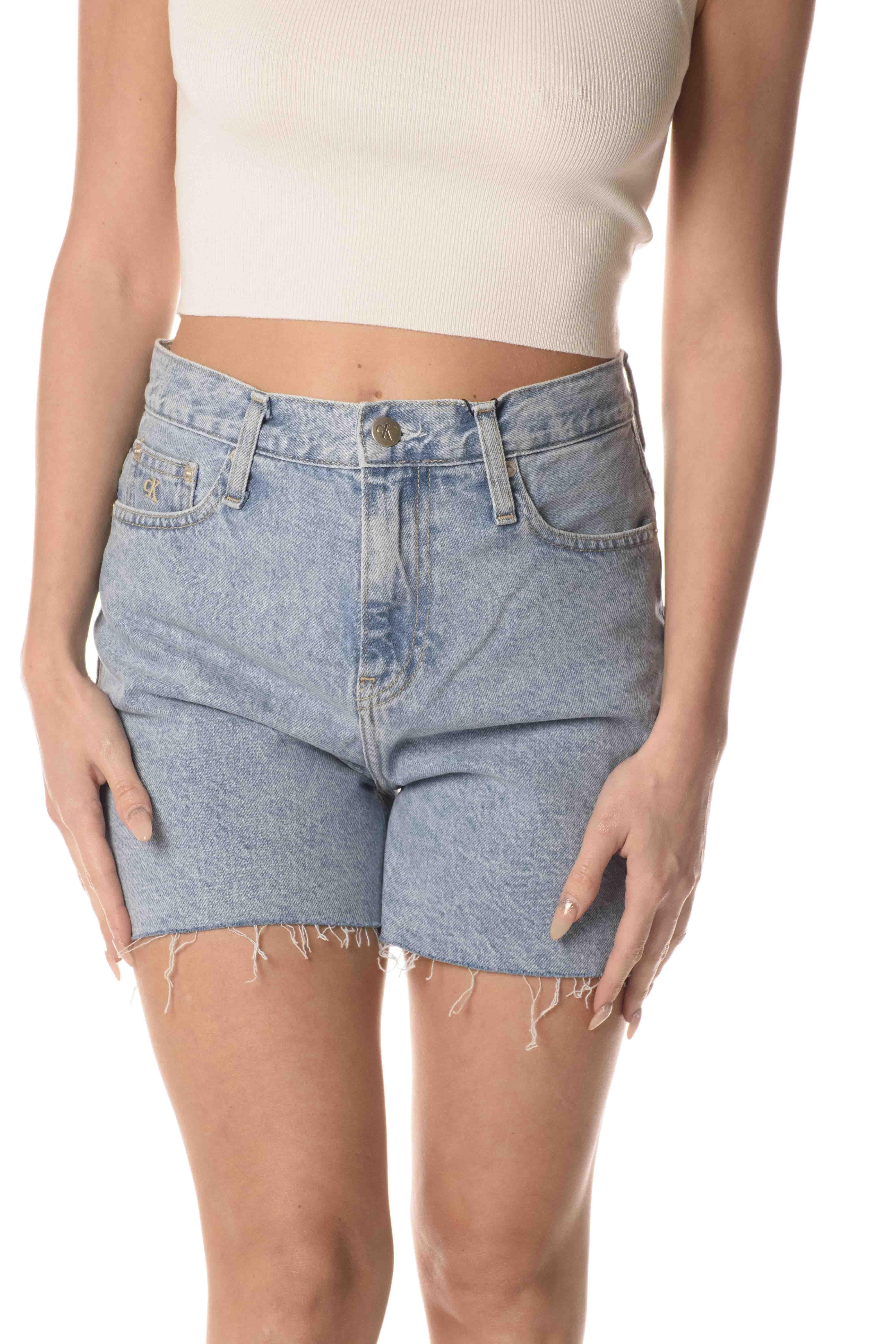 Calvin Klein Shorts Mom Donna J200640CELESTE CALVIN KLEIN