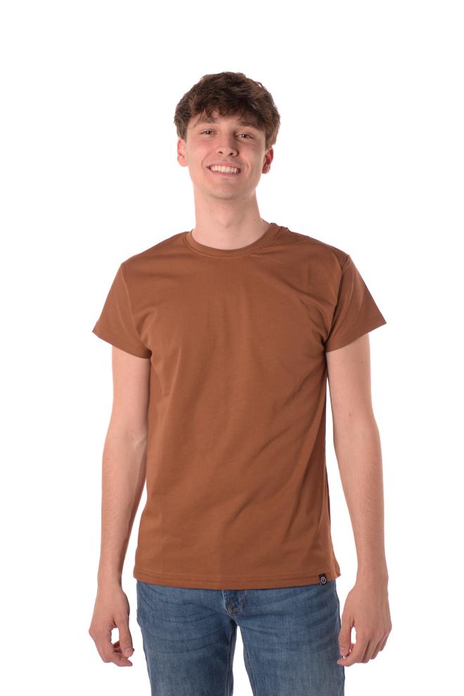 Tshirt Basic Uomo TS-238MARRONE TELAMIRA