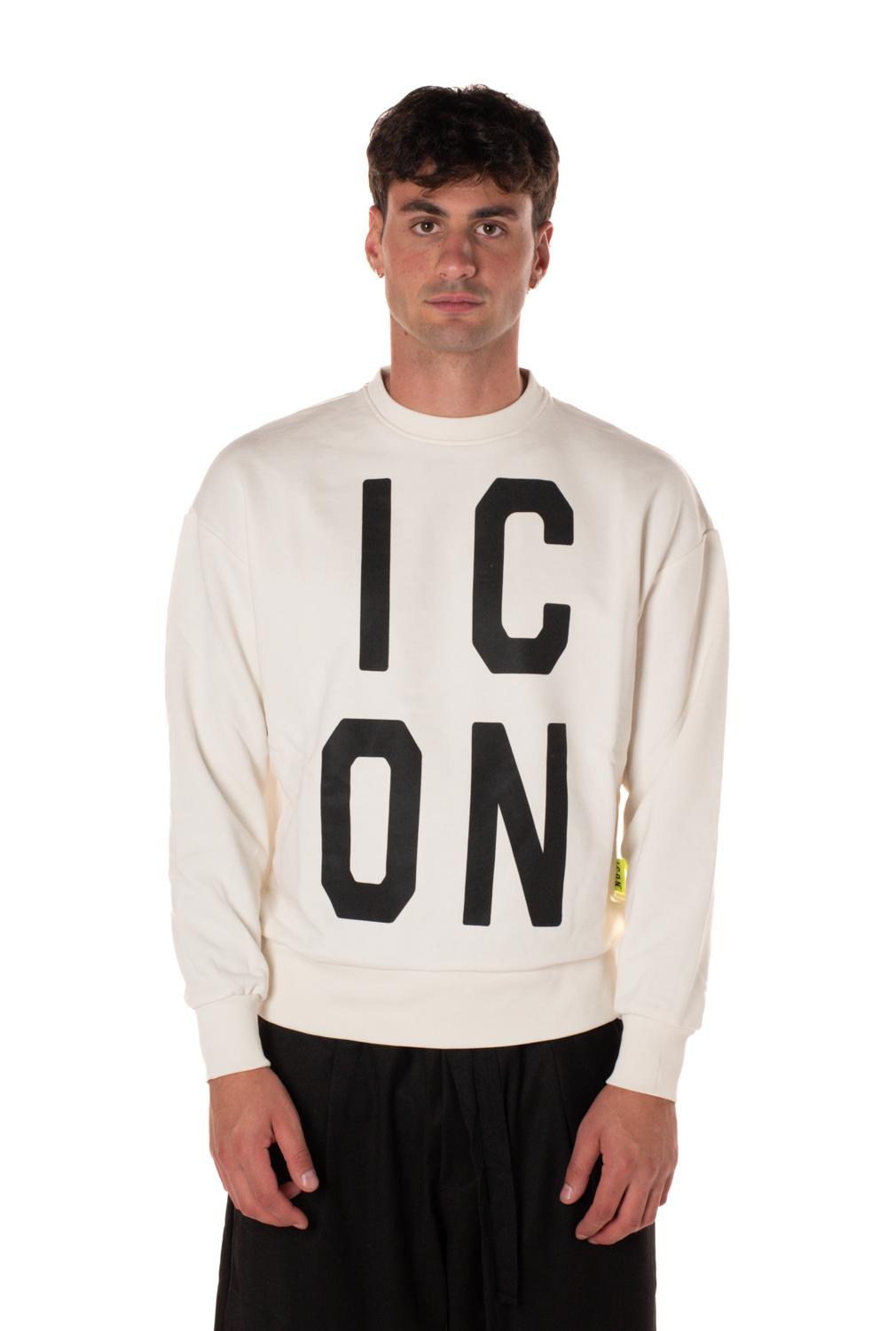 Felpa Big Logo Uomo IU9072FBIANCO ICON