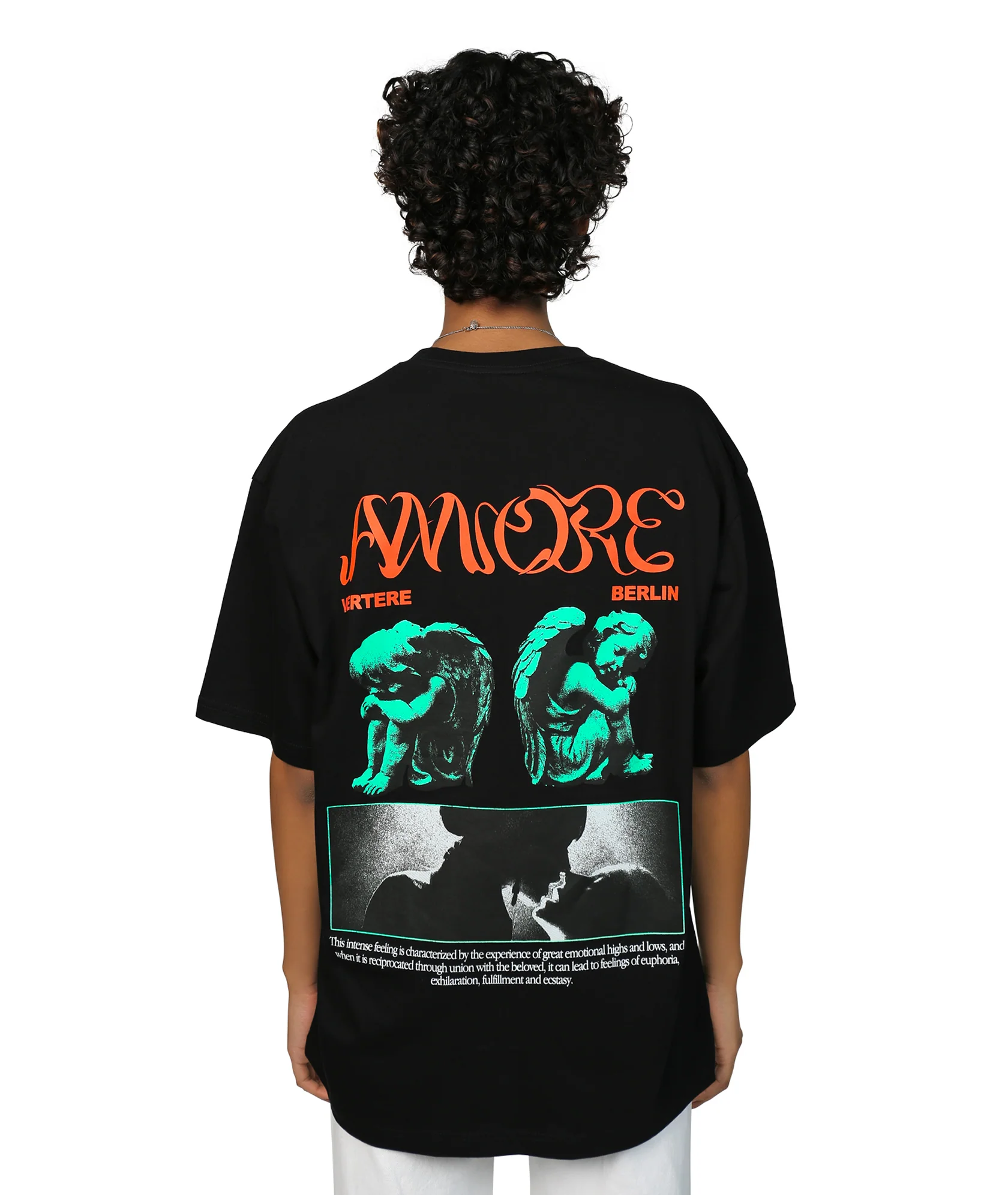tshirt amore uomo nero 