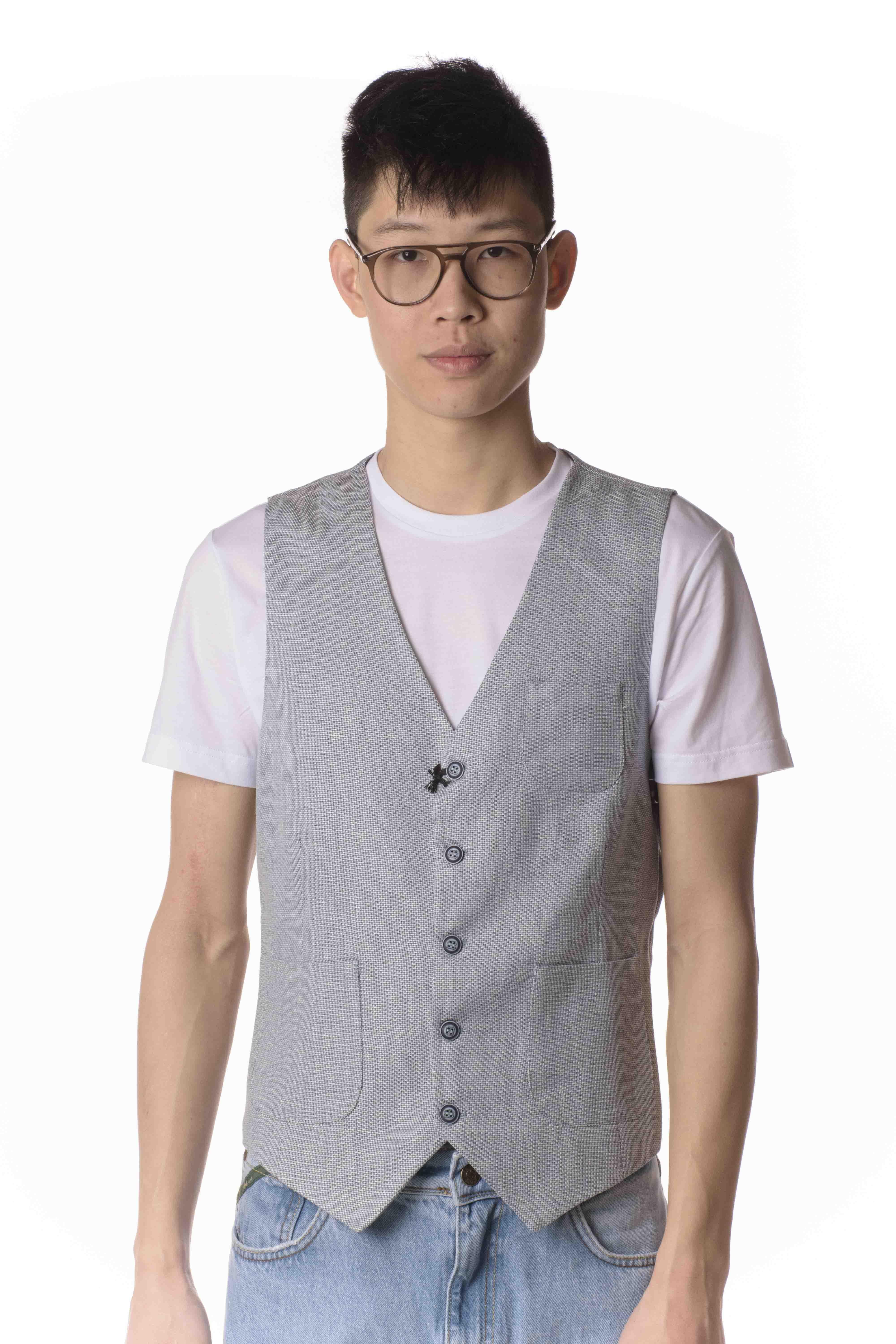 Telamira Gilet Taschini Uomo TR16GRIGIO TELAMIRA