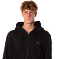 Felpa Woven Label Zip Uomo J306858NERO CALVIN KLEIN