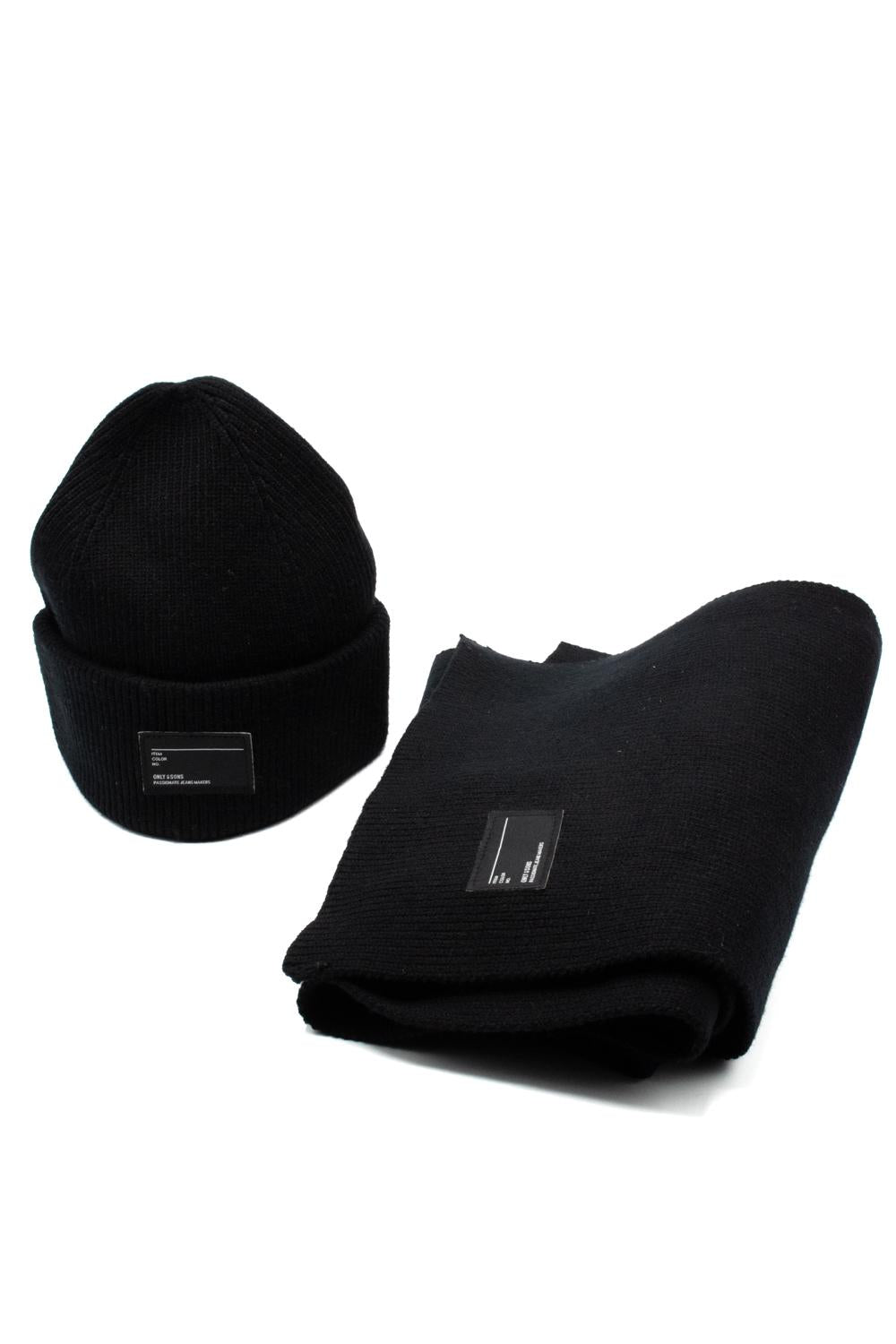 Gift Set Sciarpa e Cappello 22031372NERO ONLY & SONS