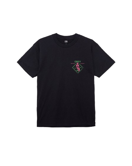 Tshirt spiritually rich uomo nero 165263774NERO OBEY