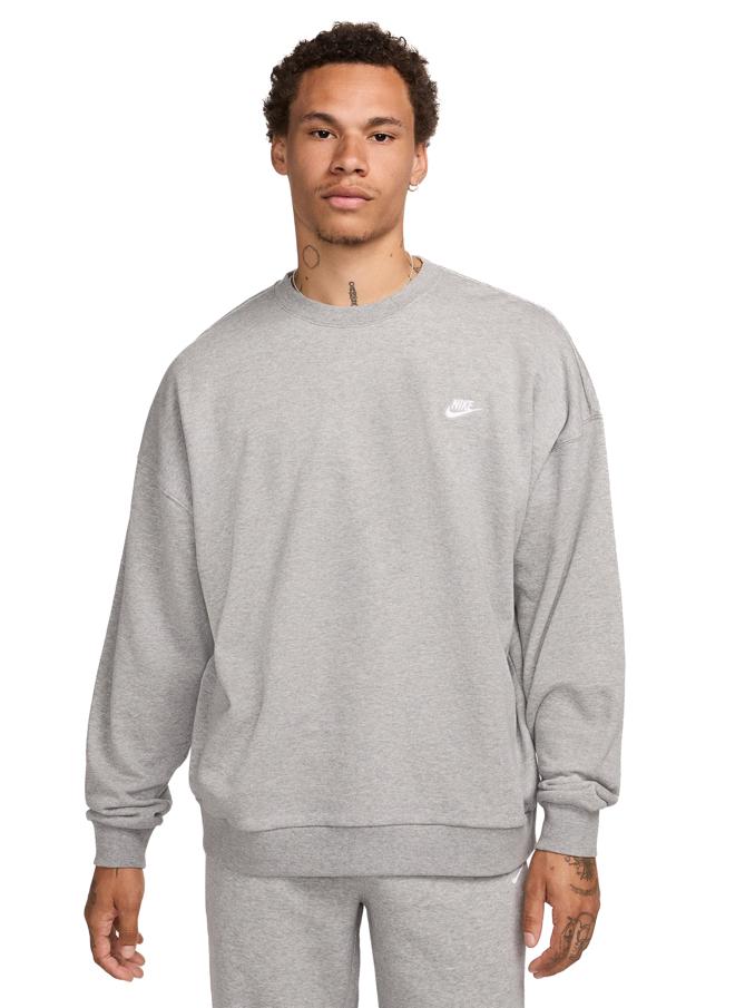 Nike Felpa Crewlogo Uomo BV2662-063GRIGIO NIKE