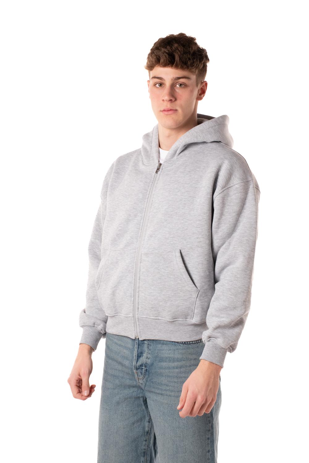 Felpa Zip Boxy Uomo 