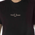 T-Shirt Con Ricamo Uomo Nera 