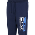 Jogger Logo Verticale Uomo Blu 