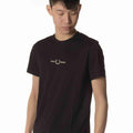 T-Shirt Con Ricamo Uomo Nera 