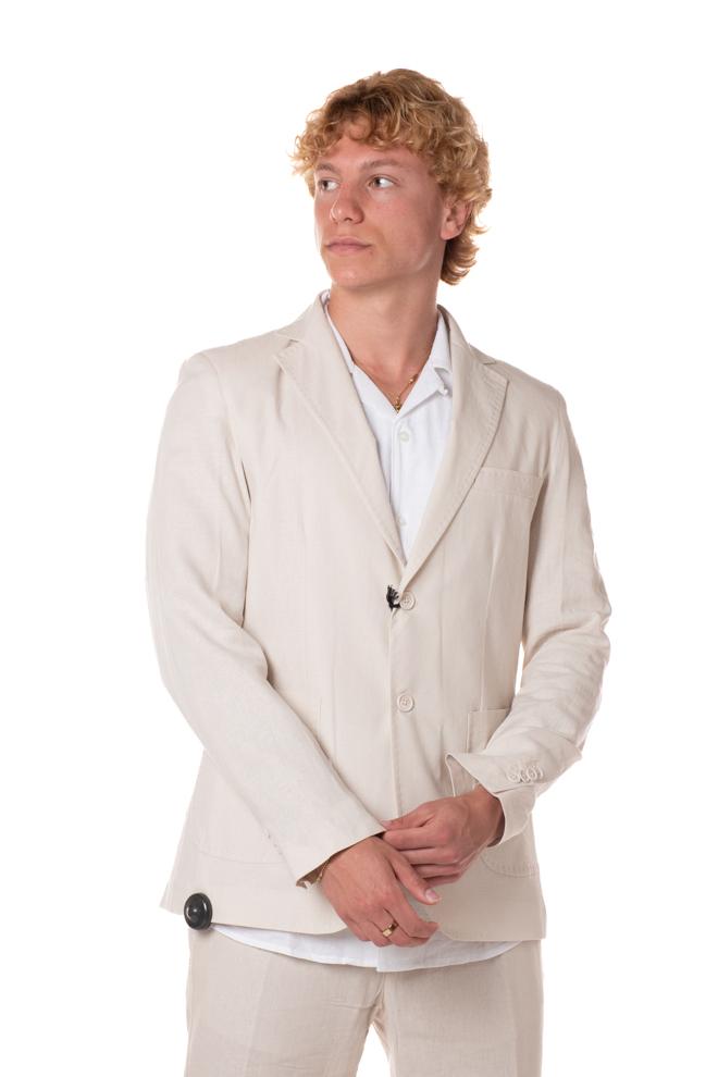 Abito In lino Uomo GEAB0015BEIGE TELAMIRA