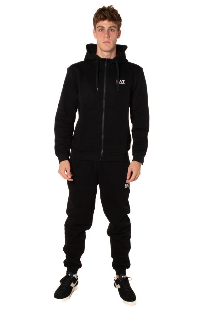 felpa zip + jogger 8NPV67NERO EA7