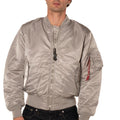 Bomber MA-1 Uomo F100101GRIGIO ALPHA INDUSTRIES