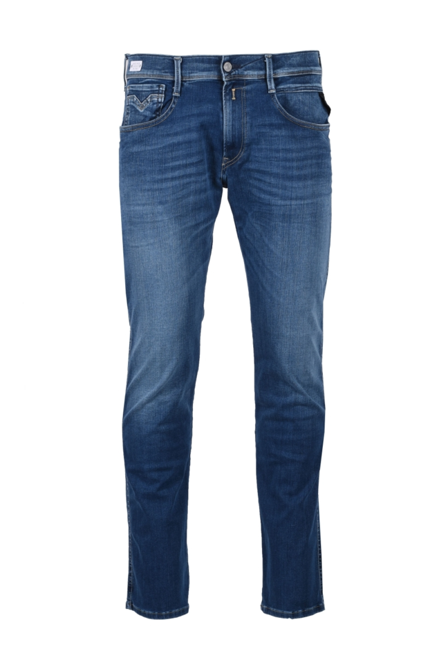Jeans Anbass Hyperflex Re-Used Uomo BLu M914Y032661R112007 REPLAY