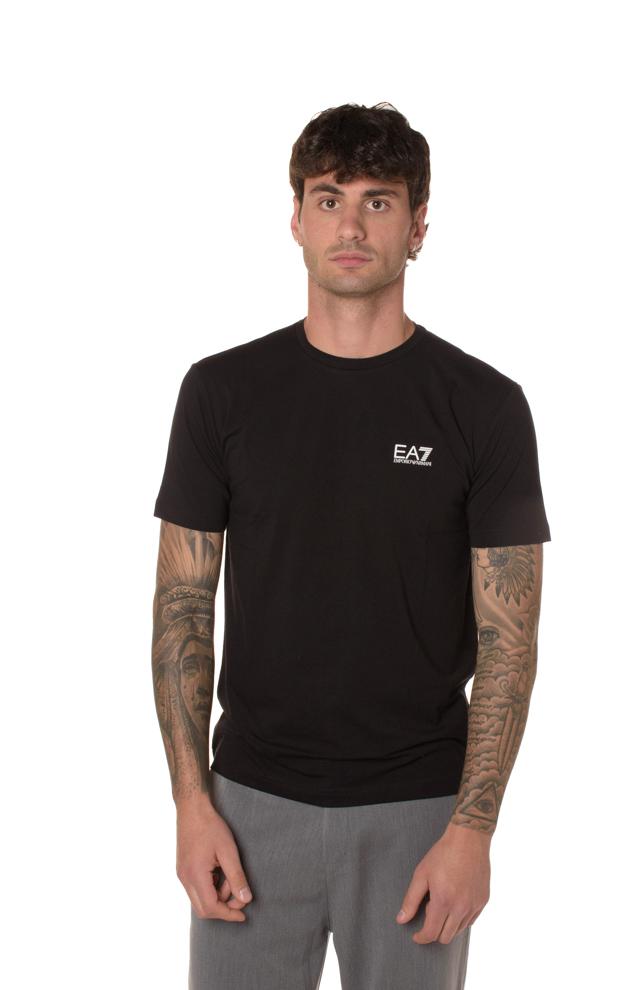 T-shirt Basic Uomo 8NPT26NERO EA7
