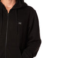Felpa Woven Label Zip Uomo J306858NERO CALVIN KLEIN