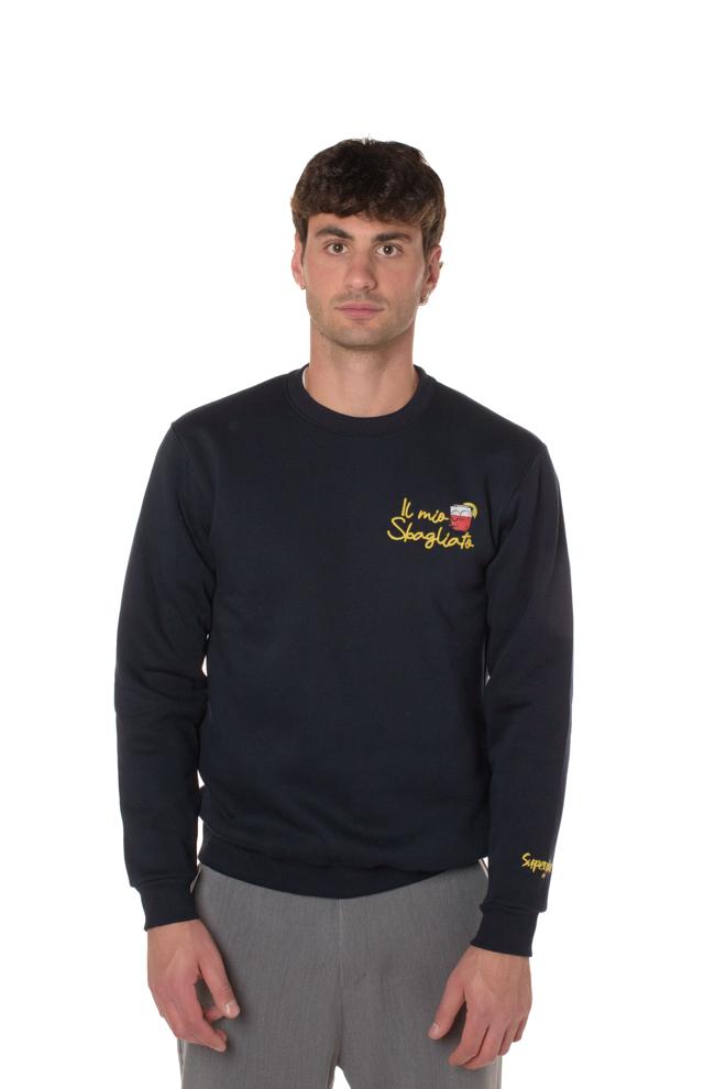 Felpa Negroni Uomo A919BLU SUPERCULTURE