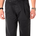 pantalone in cotone uomo navy 243438BLU BERNA