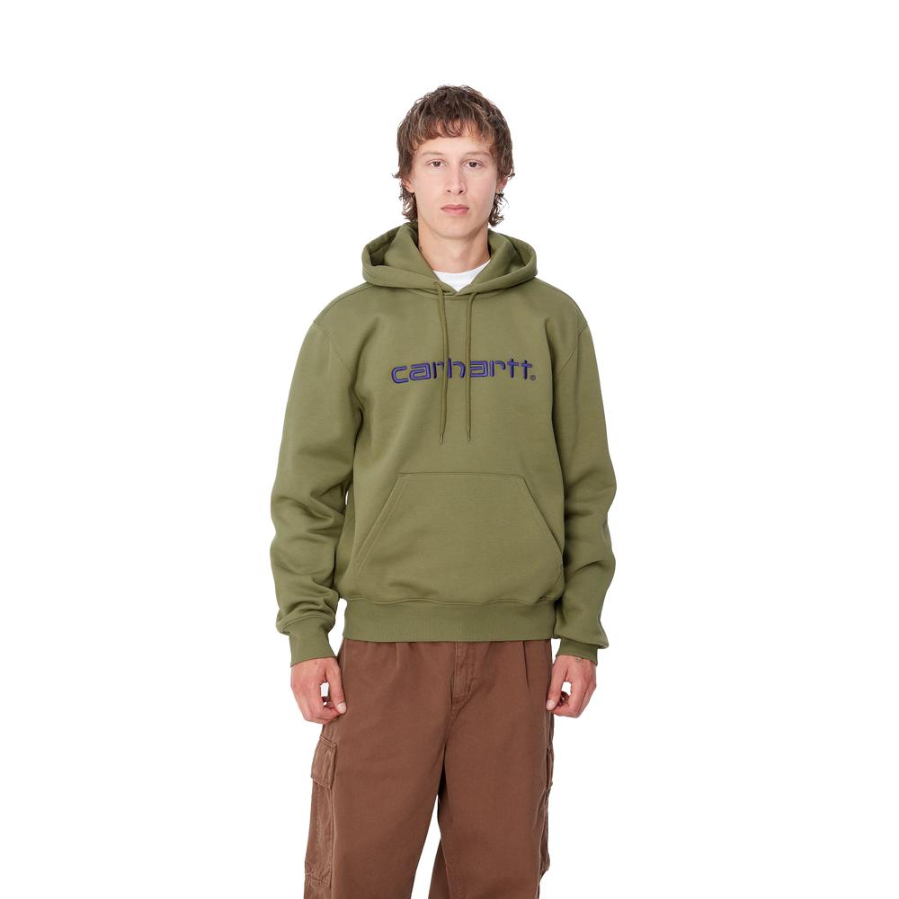Felpa Hooded Uomo 30547VERDE CARHARTT