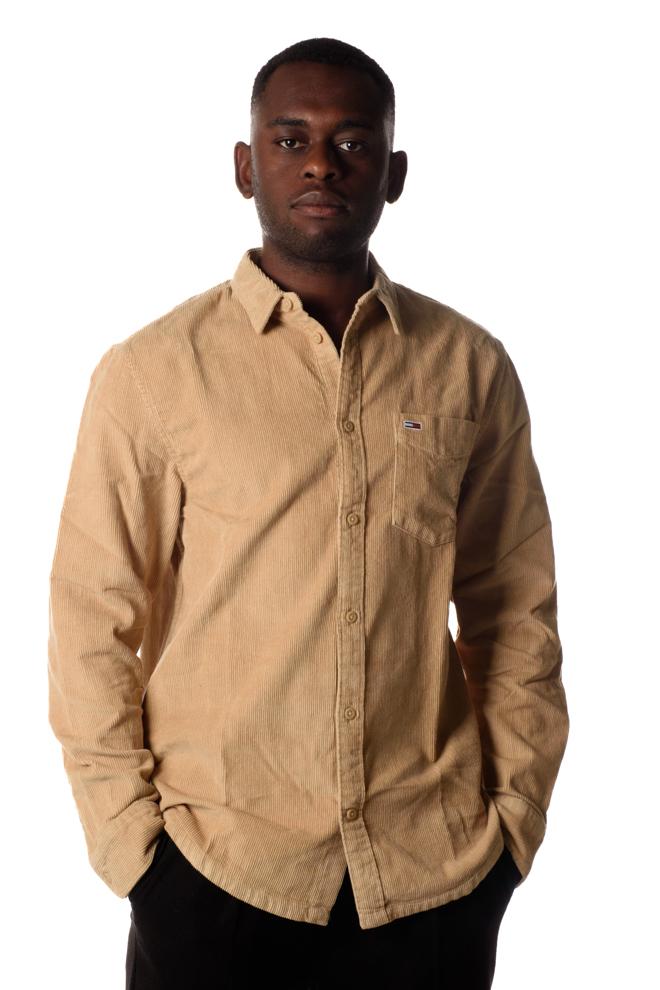 Camicia Velluto Uomo Beige DM17258BEIGE TOMMY JEANS