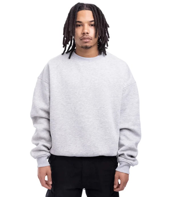 Felpa Oversize Crewneck Uomo Grigia OVERSIZED CRENECKGRIGIO PROHIBITED