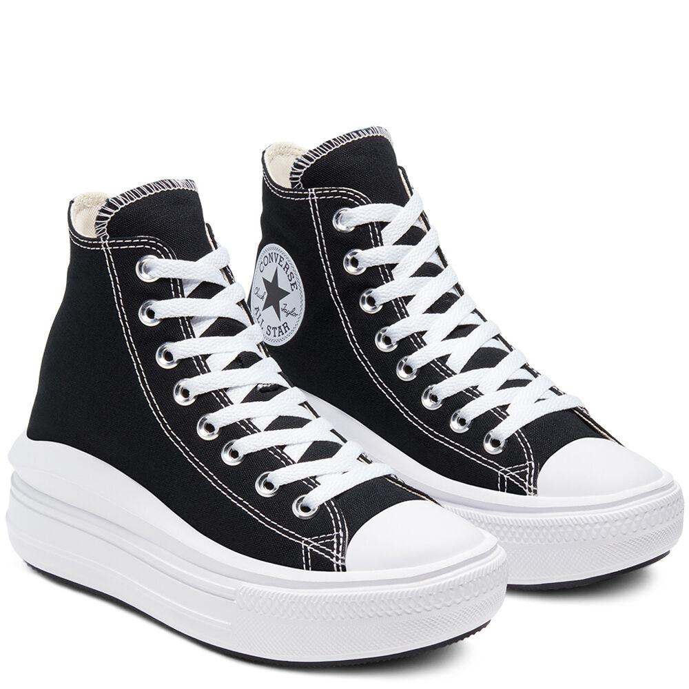 CONVERSE SNEAKERS CHUCK TAYLOR ALL STAR MOVE BLACK/WHITE 568497CBLK/NTL CONVERSE