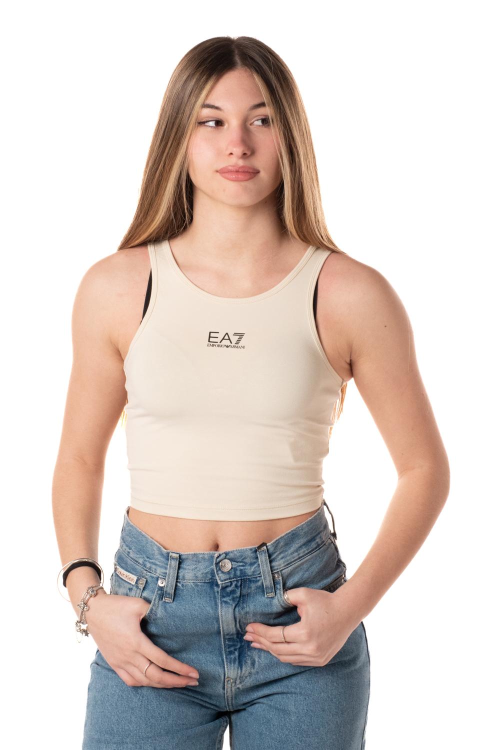 Canotta Logo Donna W000504BEIGE EA7