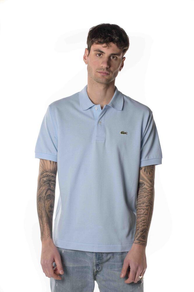 Polo Classic Fit Uomo Celeste 