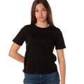 t-shirt basic donna nera 