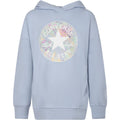 felpa logo bambina celeste 4CF476-GCRCELESTE CONVERSE