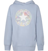 felpa logo bambina celeste 4CF476-GCRCELESTE CONVERSE