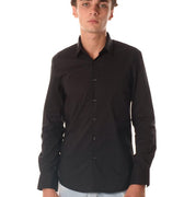 Camicia Slim Uomo Nera TE002NERO TELAMIRA
