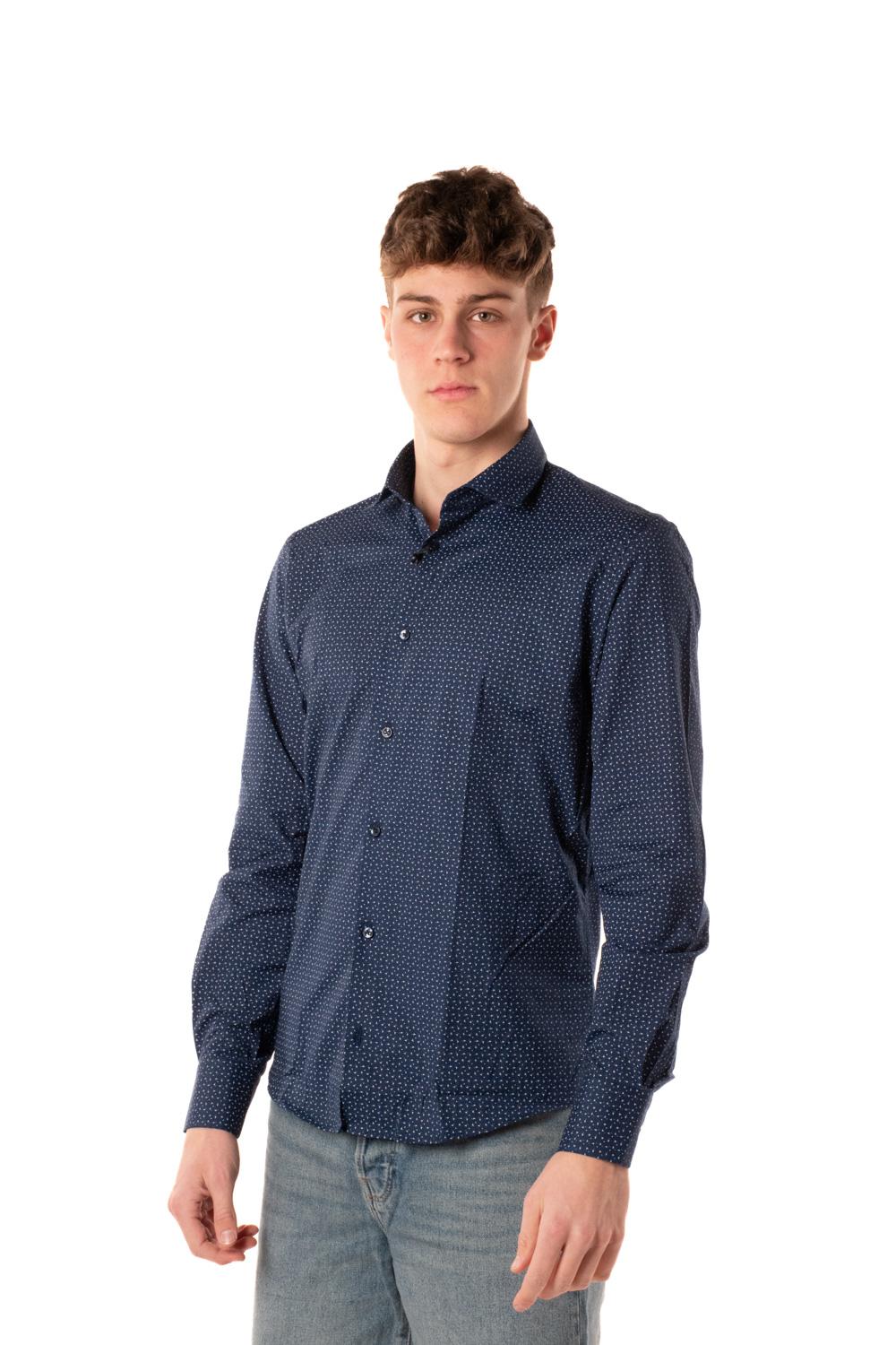 Camicia Fantasia Uomo NEW PRINT302808BLU TELAMIRA