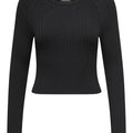 Pullover Rib Crop Donna 15280060NERO ONLY