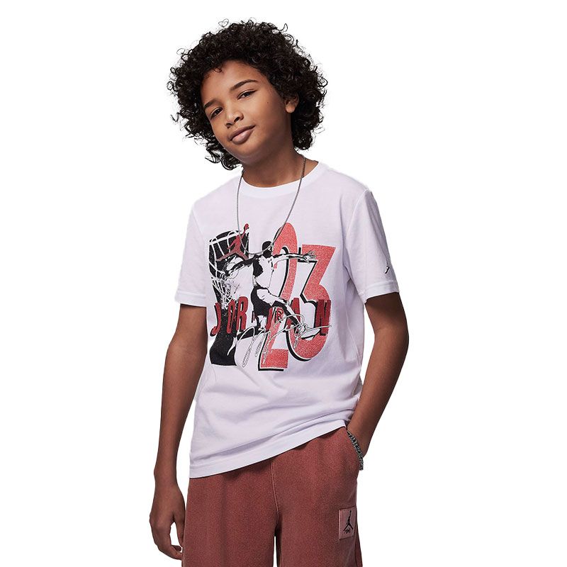 t- shirt retro bambino bianca 95C978-001BIANCO JORDAN