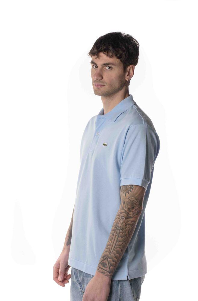 Polo Classic Fit Uomo Celeste 