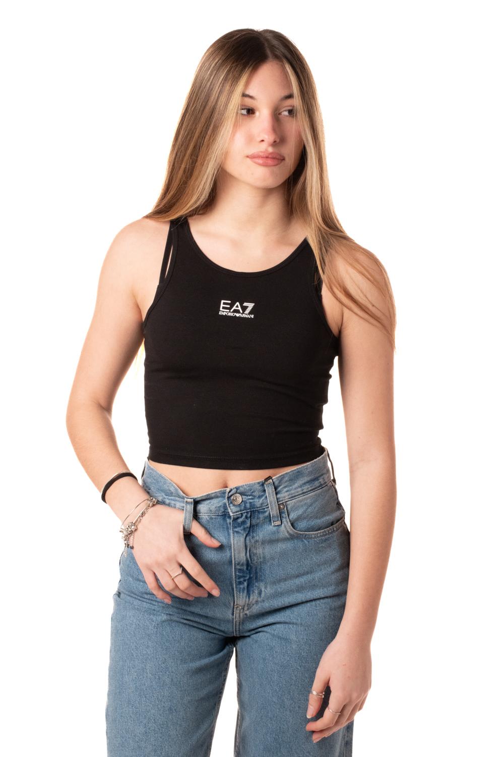 Canotta Logo Donna W000504NERO EA7