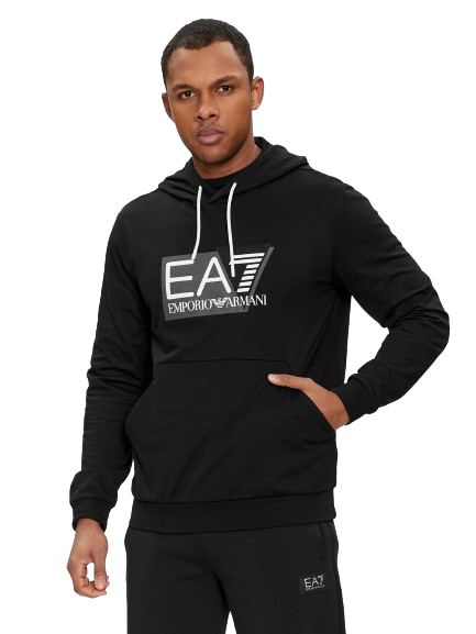 Felpa cappuccio Uomo Nera 3DPM62NERO EA7